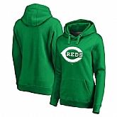 Women Cincinnati Reds Fanatics Branded Kelly Green St. Patrick's Day White Logo Pullover Hoodie,baseball caps,new era cap wholesale,wholesale hats